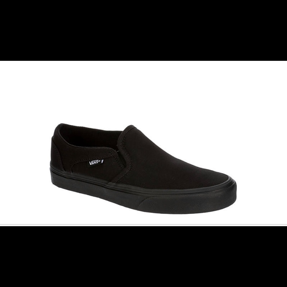 Black Vans Slip Ons